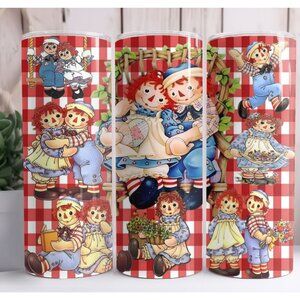 Raggedy Ann and Andy 20oz Skinny Tumbler Insulated Cup